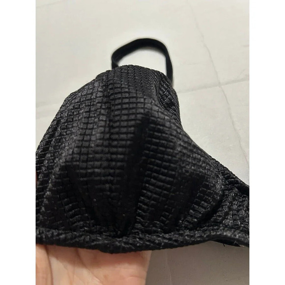 St. Tropez Swim Bikini Top Black Size 7/8 NWT - Picture 2 of 6